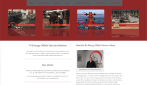 Tri-Energy Oilfield Services Mirrored Slider Page